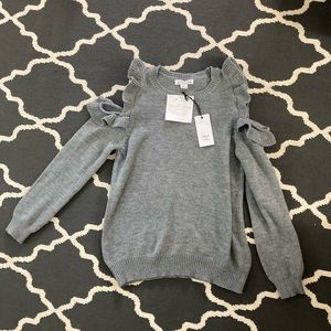 NWT loveriche cold shoulder knit sweater